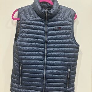 Abercrombie & Fitch Navy Puffer Vest